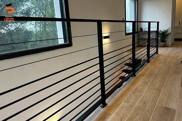 Garde-corps métal pour maison d'architecte à Mus