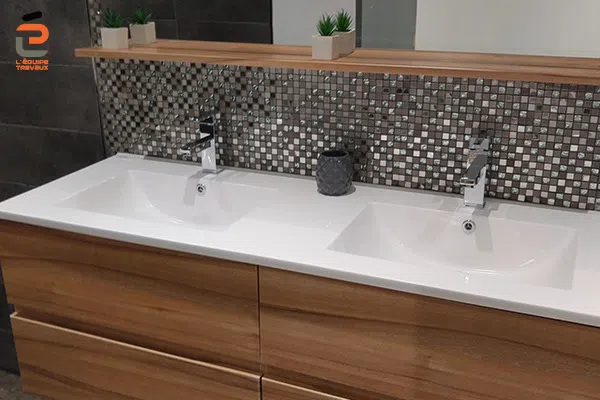 Double vasque pour un appartement à la Grande Motte